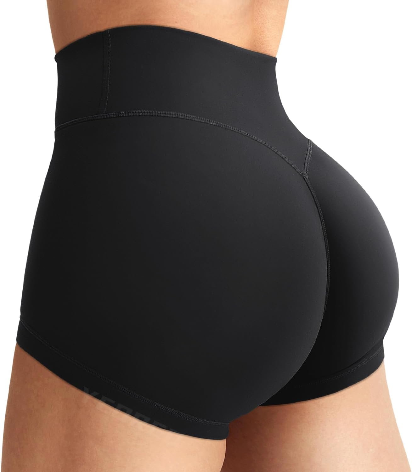 YEOREO Women’s Biker Shorts 2.5″ No Front Seam Elysina High Waist Hidden Scrunch Workout Gym Yoga Running Shorts