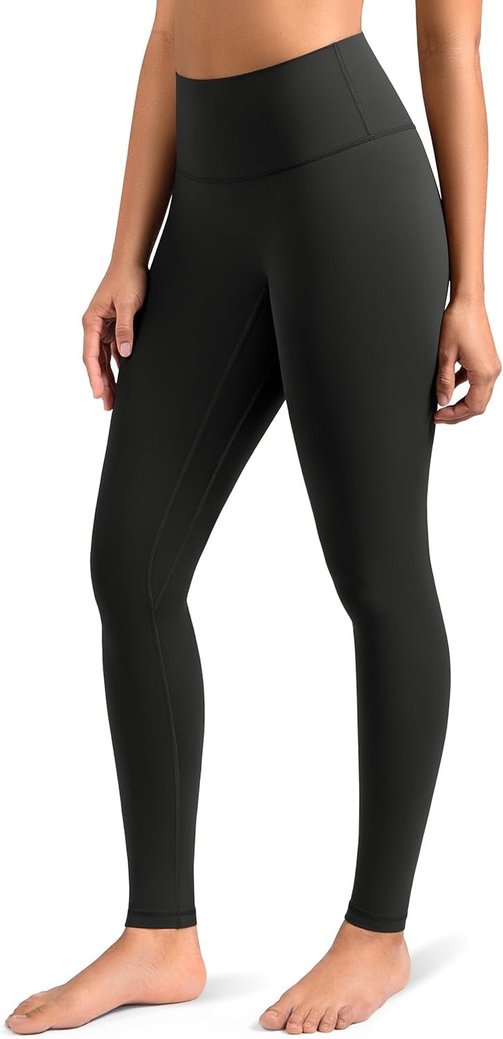 Colorfulkoala Dreamlux No Front Seam Leggings for Women 25″/28″ Inseam, Seamless High Waisted Buttery Soft Yoga Pants