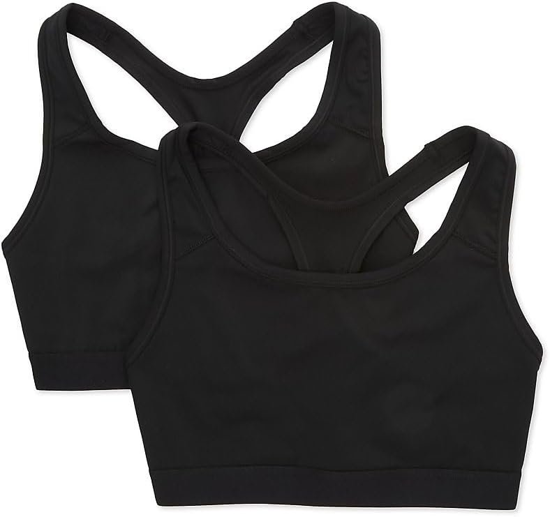 Fruit of The Loom Womens Medium Impact Sports Bras Supports Without Padding