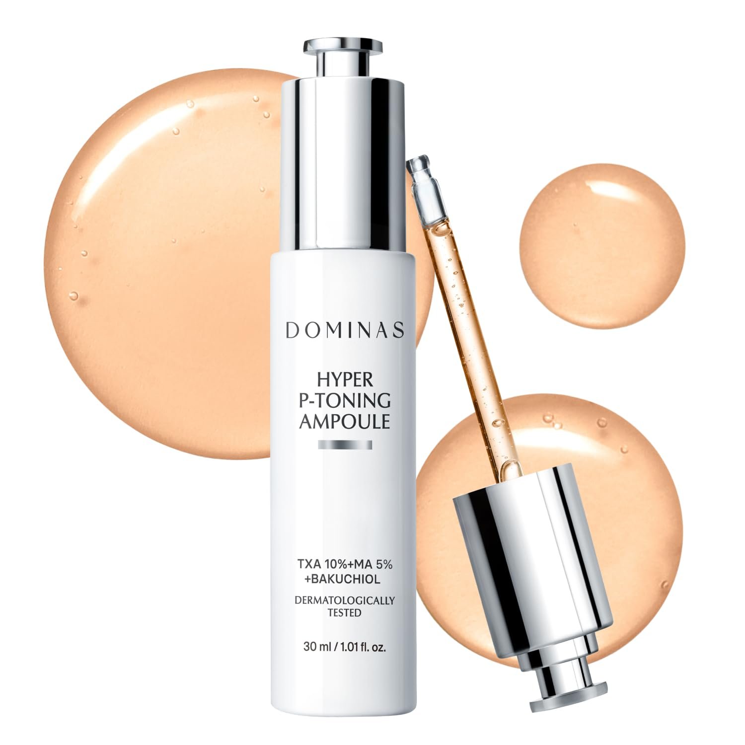 DOMINAS 10% Tranexamic Acid + 5% Mandelic Acid + 5% Niacinamide Brightening Serum, Powerful Dark Spot Corrector for Face, Fast Results in 2 Weeks, 1.01 fl oz