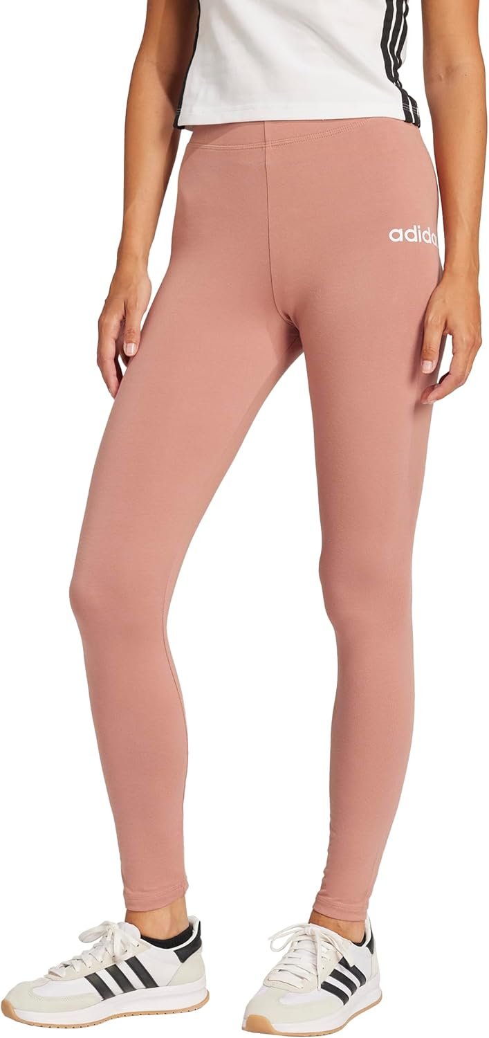 Adidas Womens Essentials Linear Cotton Leggings