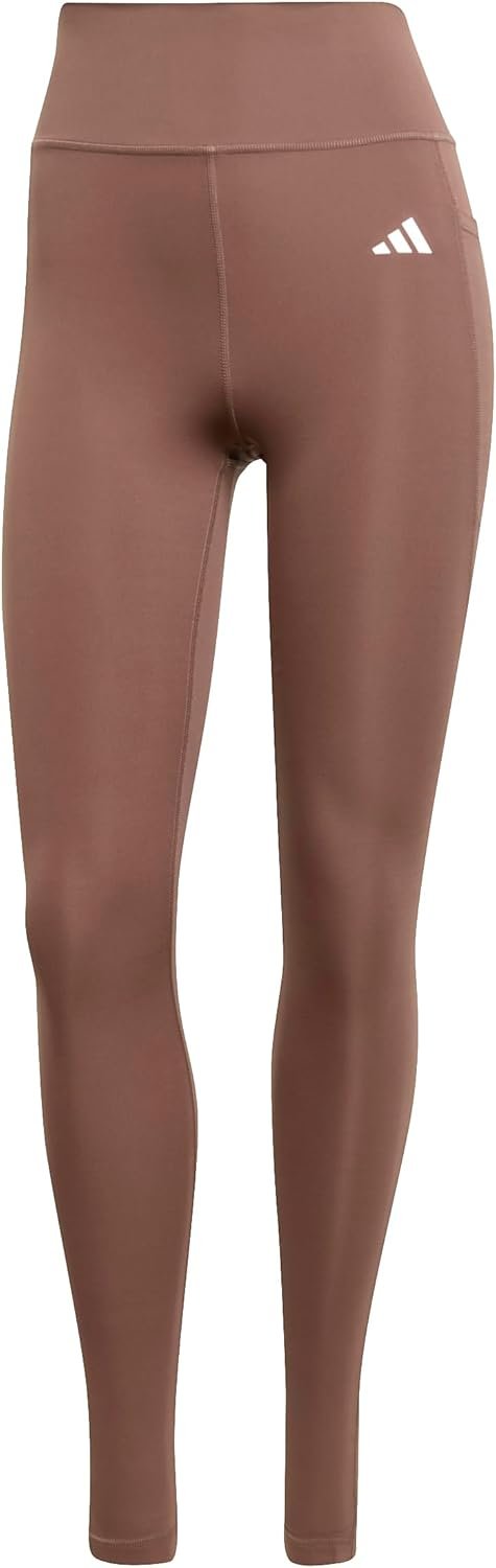 Adidas Womens Optime Essentials Stash Pocket Full-Length Training Leggings
