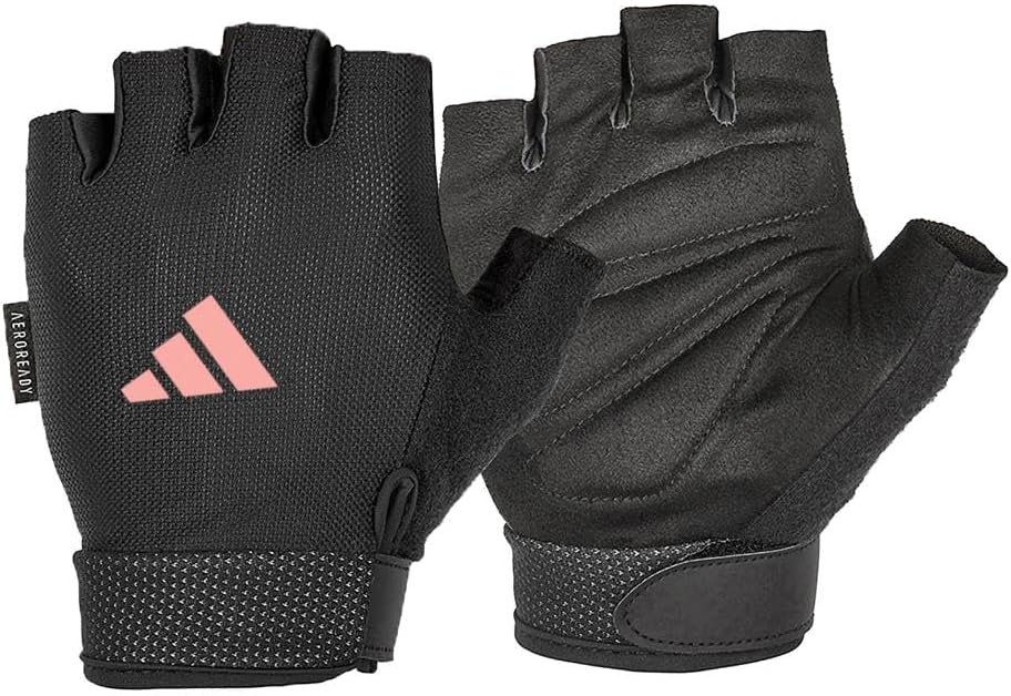 Adidas Essential Training & Weightlifting Gloves, Fingerless Workout Gloves