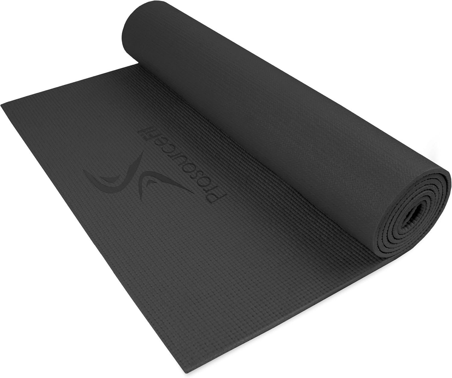 ProsourceFit Original Yoga Exercise Mat ¼” (6mm) Thick for Comfort and Stability with Carrying Straps, Non Slip –Multiple Colors