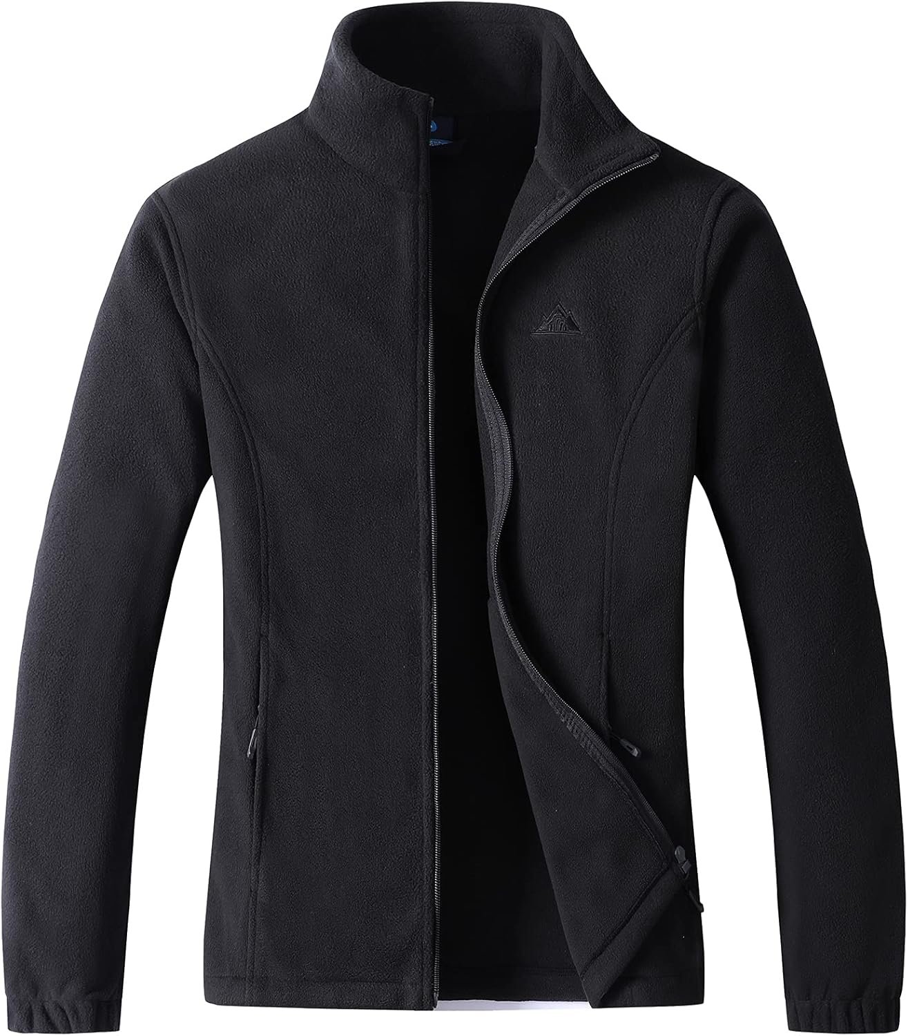 GIMECEN Women’s Lightweight Full Zip Soft Polar Fleece Jacket Outdoor Recreation Coat With Zipper Pockets