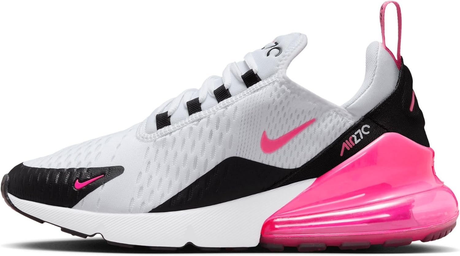 Nike Air Max 270 Women’s Shoes (AH6789-127, White/Black/White/Hyper Pink)