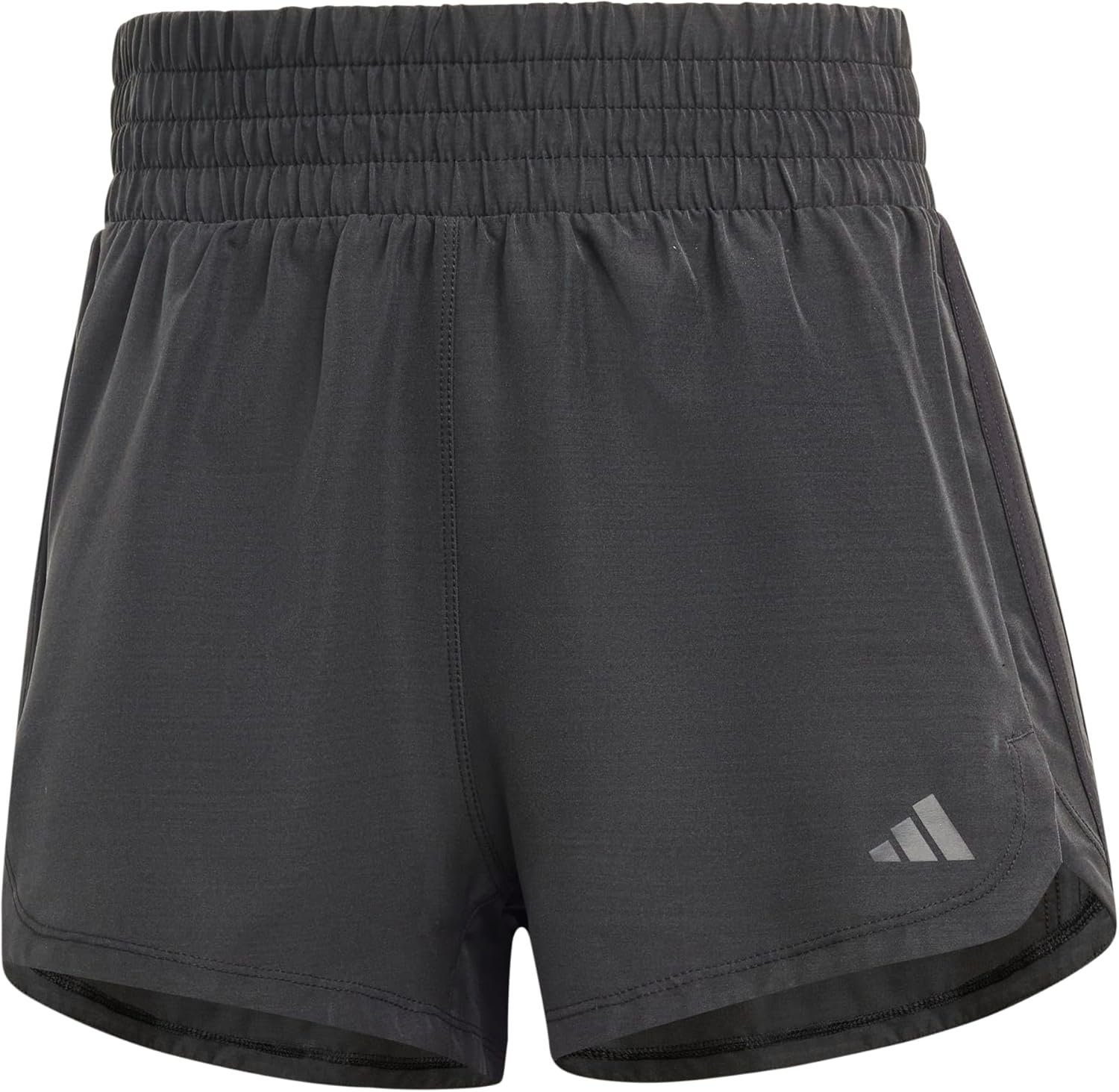 adidas Womens Pacer Training 3-Stripes Woven High-Rise Shorts