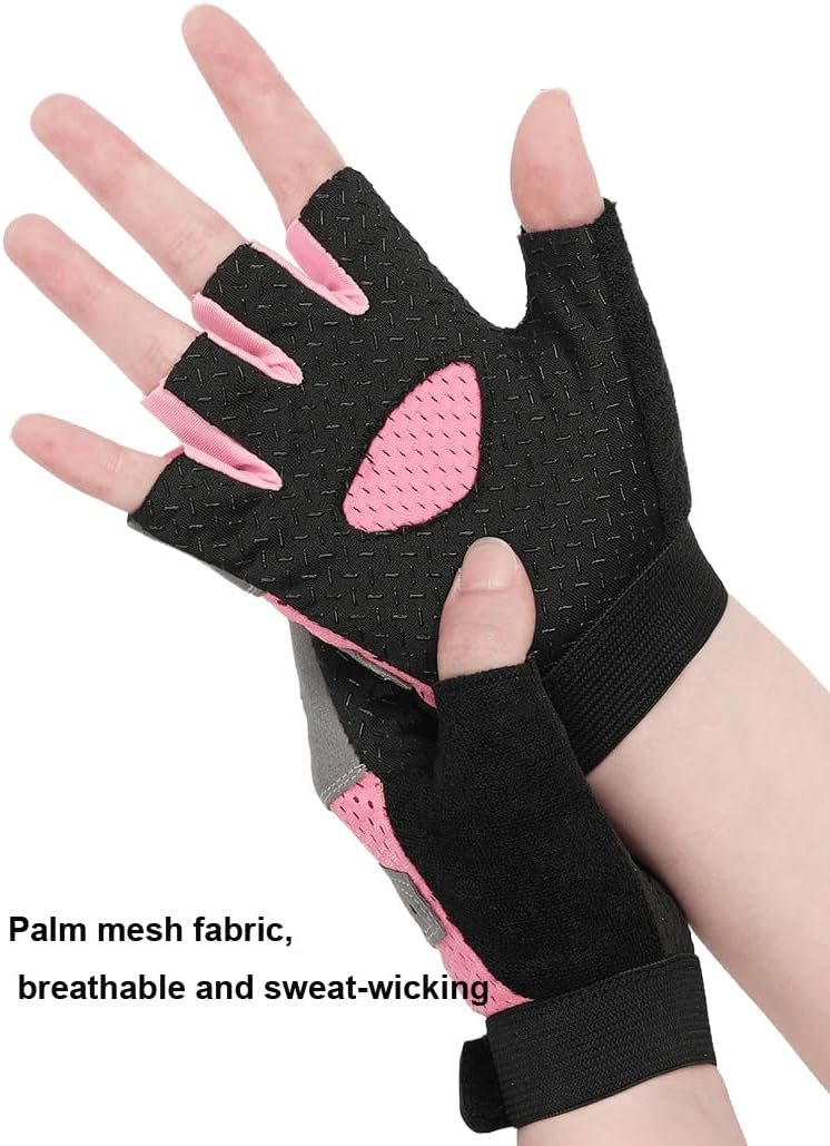 INOGIH Breathable Workout Gloves for Women, Weight Lifting Gloves for Gym, Cycling, Exercise, Fitness and Training