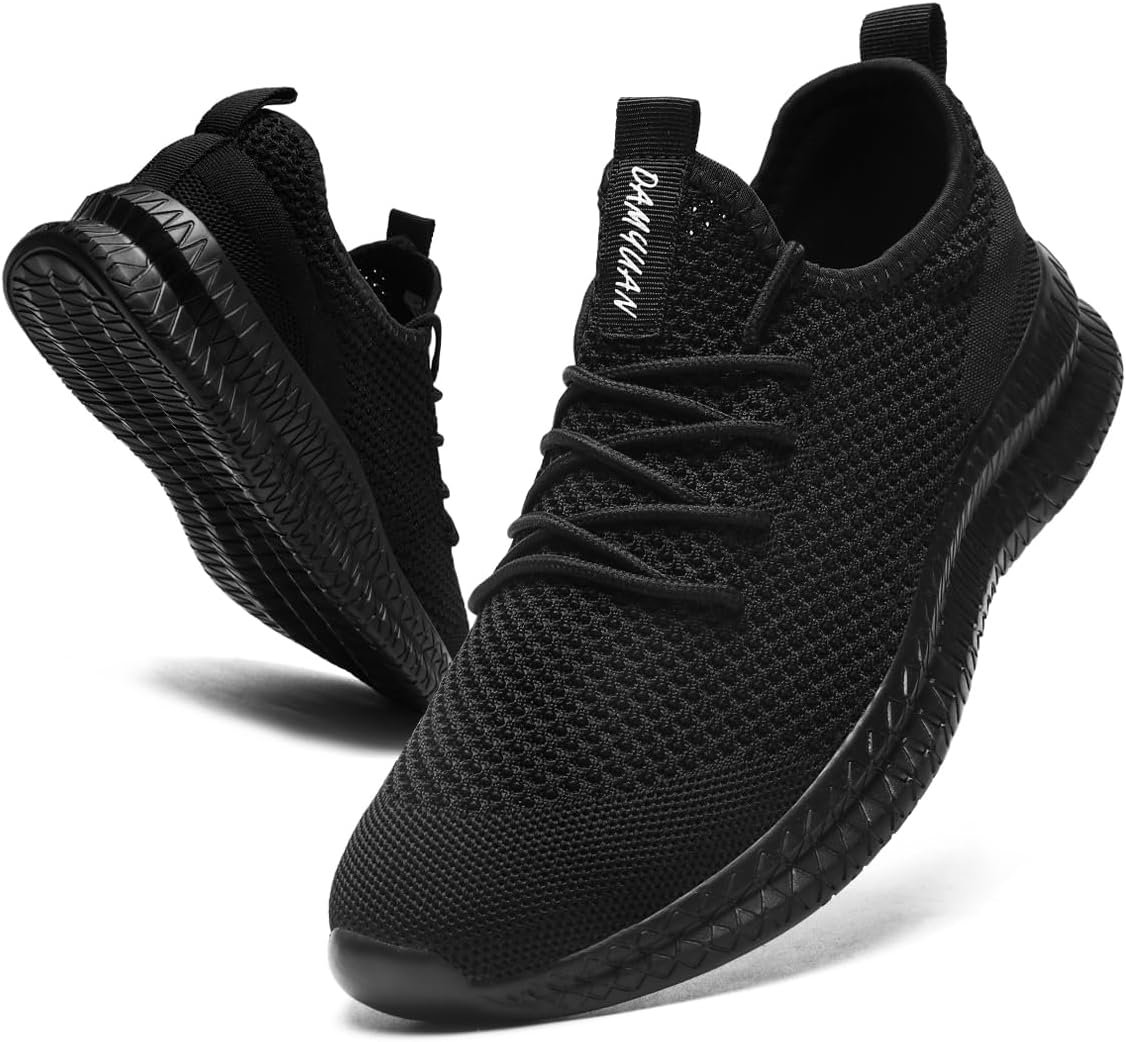 Women’s Tennis Slip on Walking Workout Non-Slip Shoes Gym Running Sneakers Athletic Mesh Lightweight Breathable Comfortable Shoes