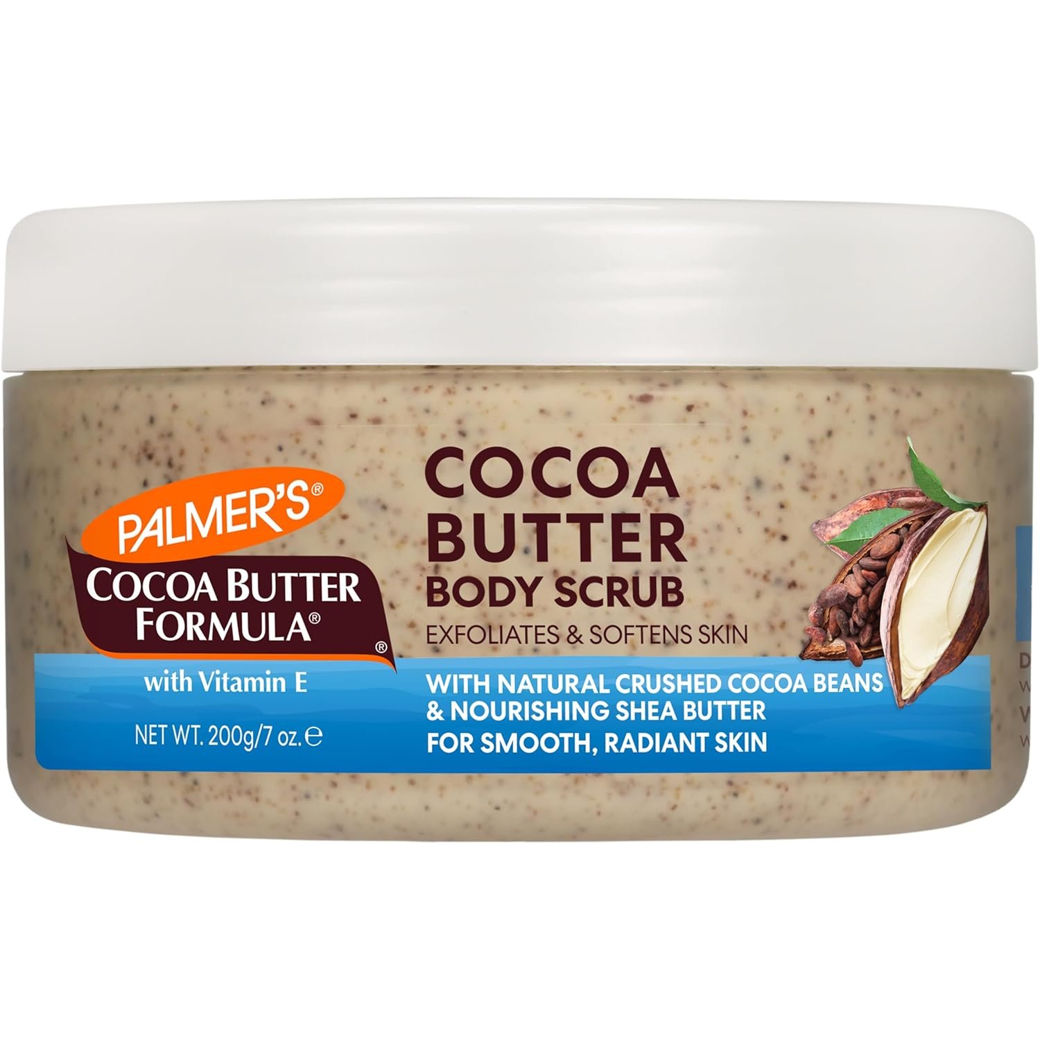 Palmer’s Cocoa Butter Formula Exfoliating Body Scrub for Smooth Skin, Skin Exfoliator for Women and Men, 7 oz