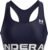 Under Armour Womens HeatGear Authentics Mid Impact Branded Sports Bra