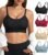 Padded Bralette Sports Bras for Women Pack No Underwire Adjustable Straps Low Back Bra Sleep Bras Lounge Bras for Women
