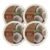 DELON Intense Moisturizing Body Butter, Coconut with Coconut Oil, 6.9 oz (Pack of 4)