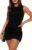 WIHOLL Women’s Summer Sleeveless Boat Neck Mini Dress Slim Fit Party Club Bodycon Dresses
