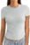 Womens Cotton Crew Neck Short Sleeve Shirts Summer Top Trendy Fitted Crop Tops Basic Going Out Tee