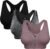 Women’s Zip Front Sports Bra Wireless Post-Surgery Bra Active Yoga Sports Bras
